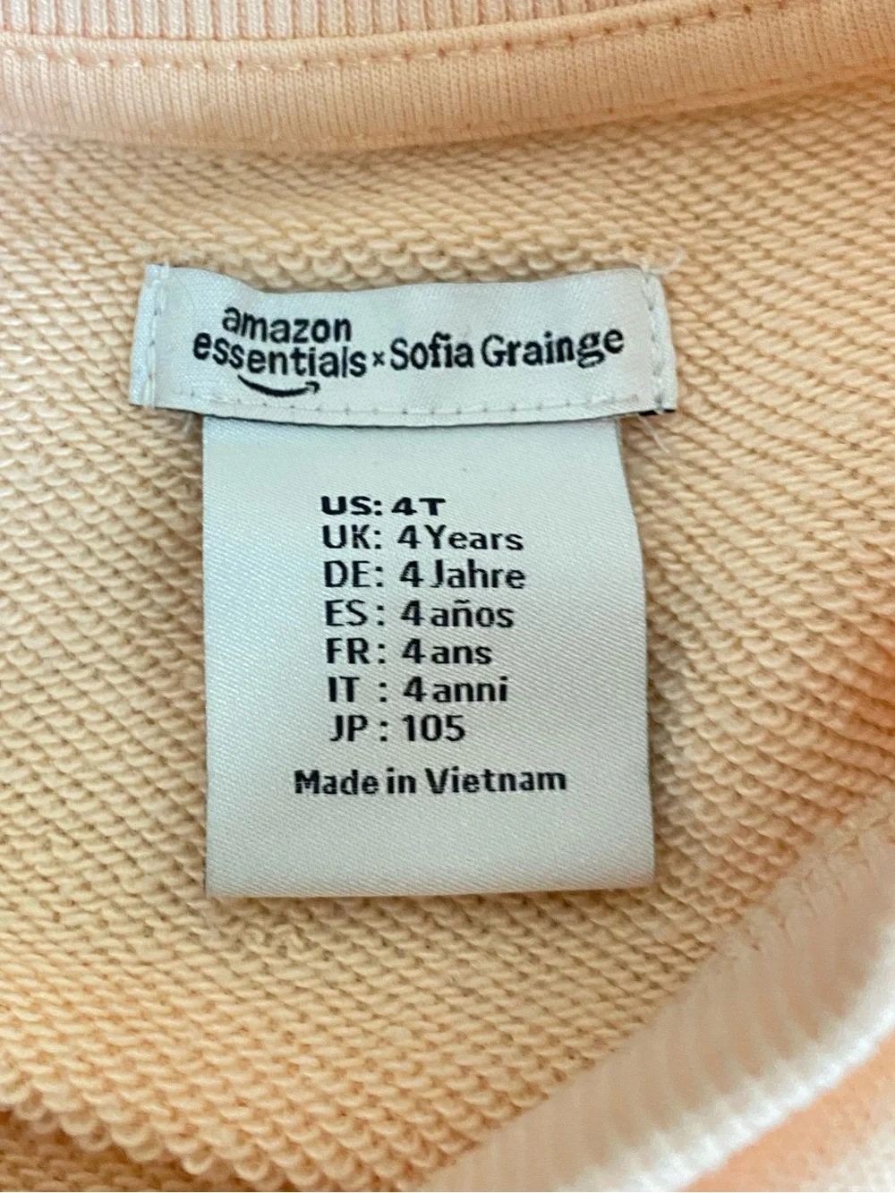 SOFIA GRAINGE Peach Scalloped Sweatshirt Set